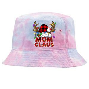 Mom Claus Family Matching Christmas Santa Costume Mom Gift Tie-Dyed Bucket Hat