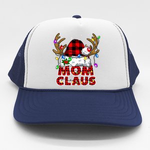 Mom Claus Family Matching Christmas Santa Costume Mom Gift Trucker Hat