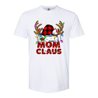 Mom Claus Family Matching Christmas Santa Costume Mom Gift Softstyle CVC T-Shirt