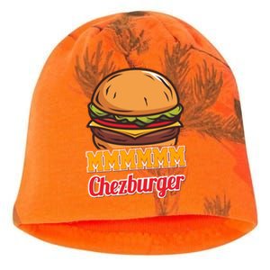 Mmmm Chezburger Funny Hamburger Outfit Hamburger Great Gift Kati - Camo Knit Beanie