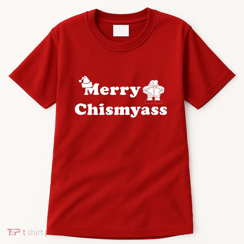 Merry Chismyass Funny Mooning Santa Tall T-Shirt