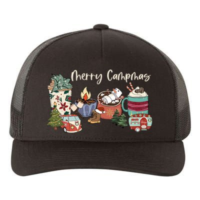 Merry Campmas Funny Christmas Camping Camper Camp Lovers Gift Yupoong Adult 5-Panel Trucker Hat