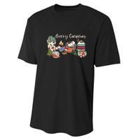 Merry Campmas Funny Christmas Camping Camper Camp Lovers Gift Performance Sprint T-Shirt