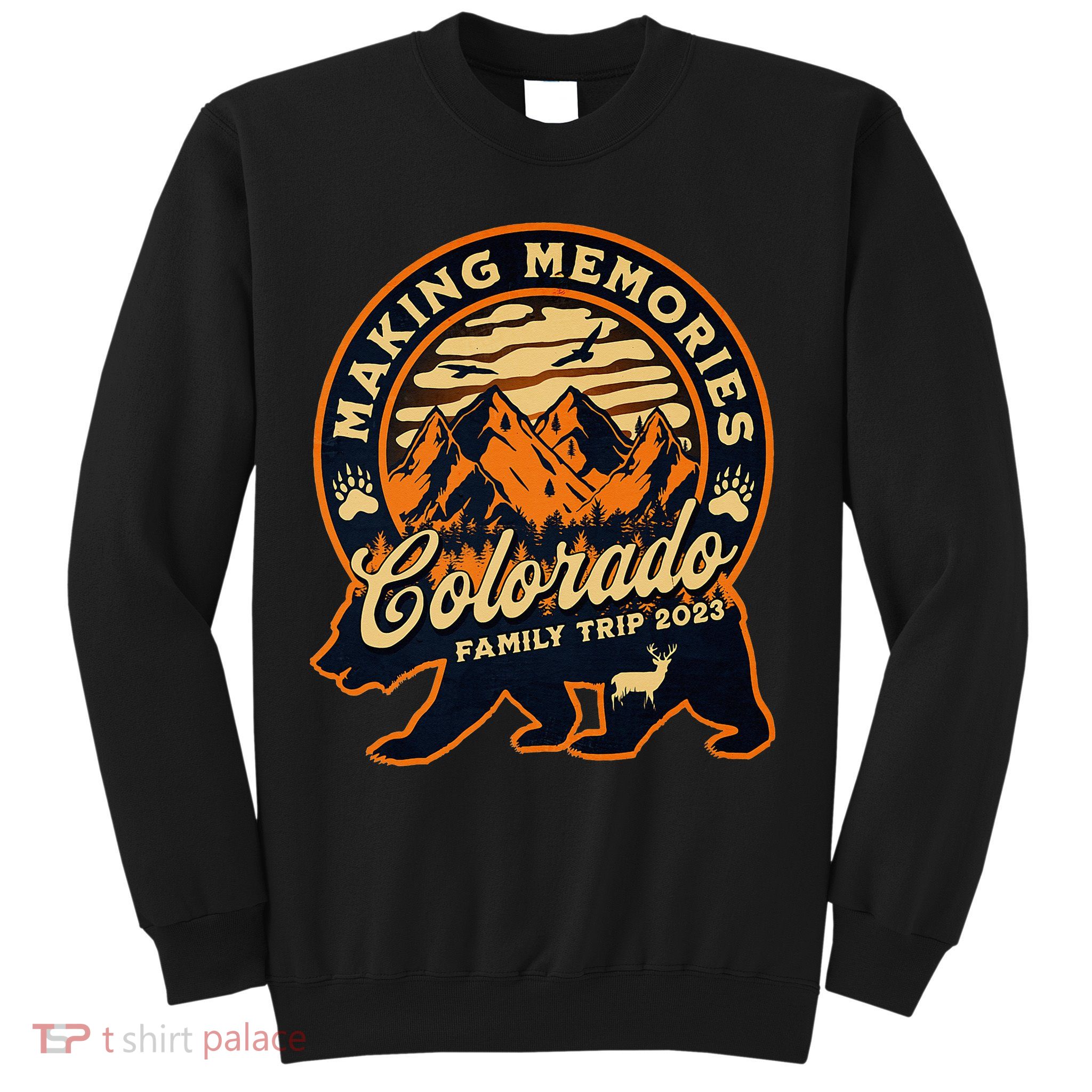 Mountains Camping Family Trip Colorado Family Vacation Sweatshirt