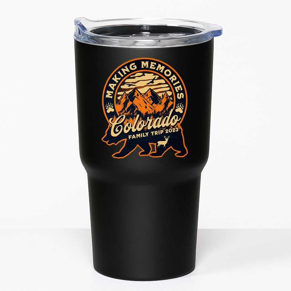 Mountains Camping Family Trip Colorado Family Vacation Tumbler