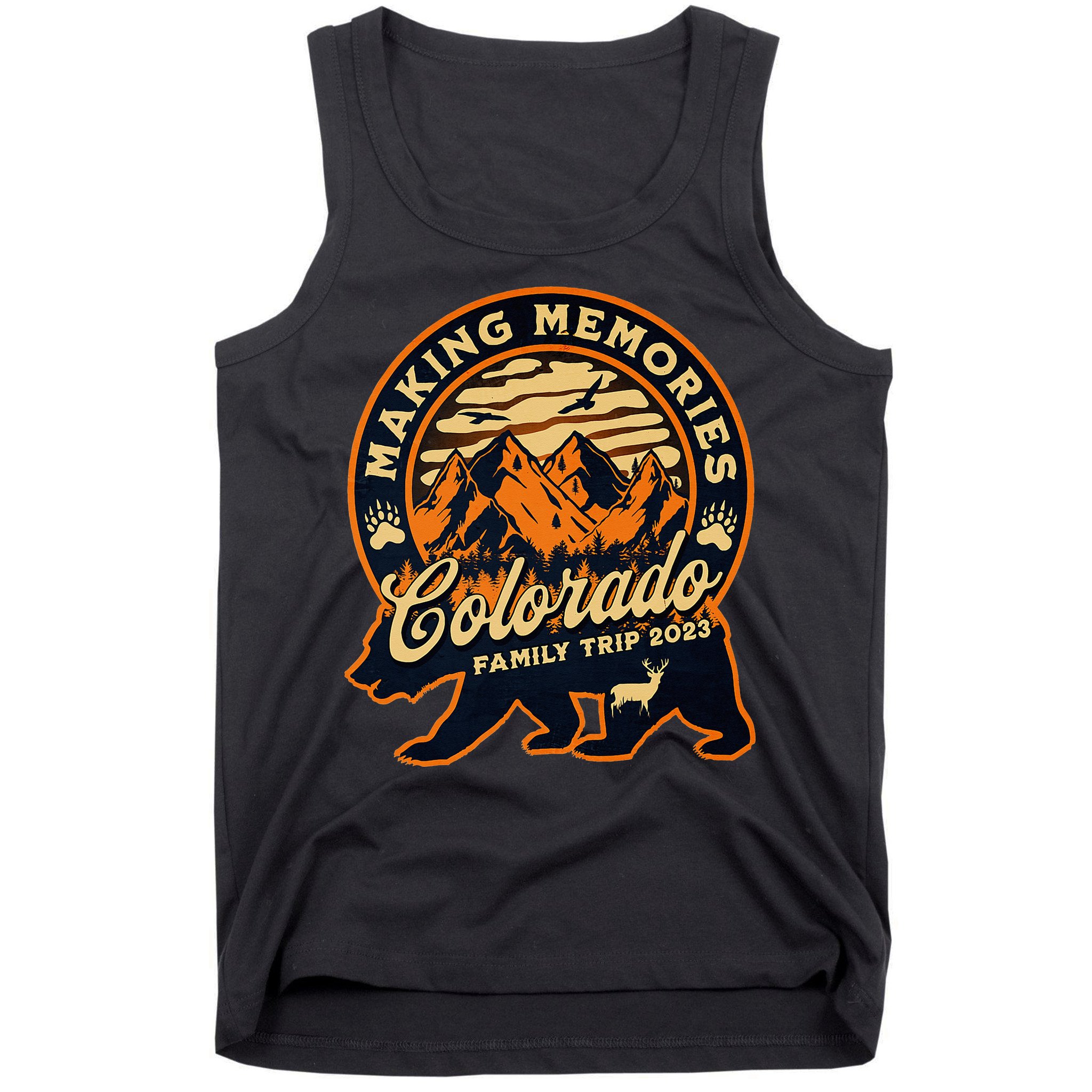 Mountains Camping Family Trip Colorado Family Vacation Tank Top