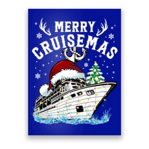 Merry Cruisemas Funny Cruise Ship Family Christmas Gift Poster