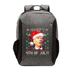 Merry Christmas Funny Joe Biden Happy 4th Of July Ugly Xmas Vector Backpack