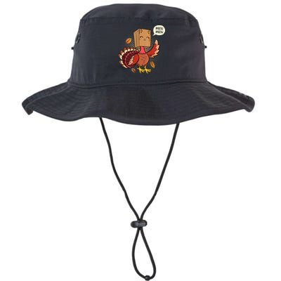 Meow Cat Funny Turkey Thanksgiving Holiday Bucket Hat