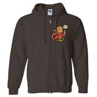 Meow Cat Funny Turkey Thanksgiving Holiday Full Zip Hoodie