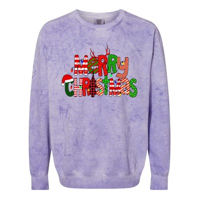 Merry Christmas Family Matching Colorblast Crewneck Sweatshirt