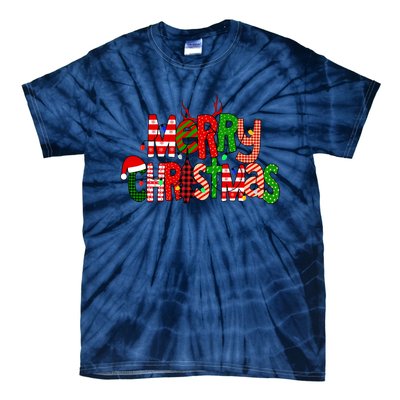 Merry Christmas Family Matching Tie-Dye T-Shirt