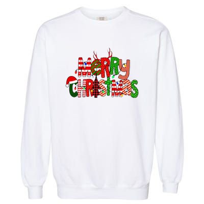 Merry Christmas Family Matching Garment-Dyed Sweatshirt