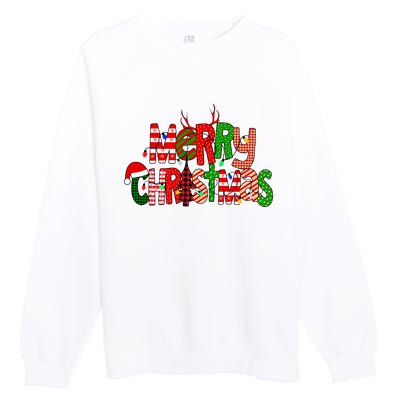 Merry Christmas Family Matching Premium Crewneck Sweatshirt