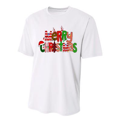 Merry Christmas Family Matching Performance Sprint T-Shirt