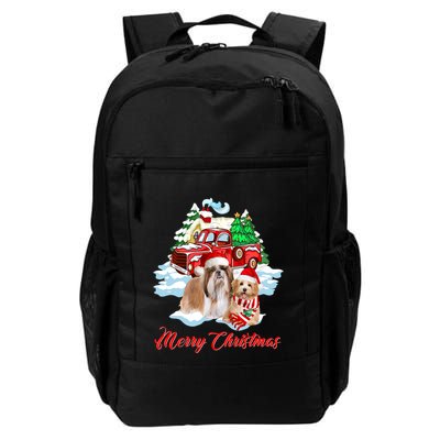 Merry Christmas Funny Santa Shih Tzu Dog Lover Christmas Cute Gift Backpack