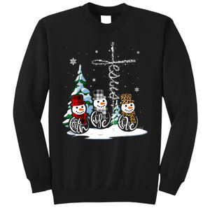 Merry Christmas Faith Hope Love Christmas Snowmen Gift Sweatshirt