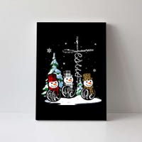 Merry Christmas Faith Hope Love Christmas Snowmen Gift Canvas