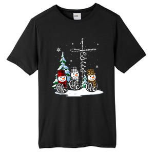 Merry Christmas Faith Hope Love Christmas Snowmen Gift Tall Fusion ChromaSoft Performance T-Shirt