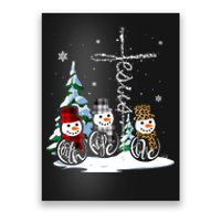 Merry Christmas Faith Hope Love Christmas Snowmen Gift Poster