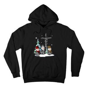 Merry Christmas Faith Hope Love Christmas Snowmen Gift Tall Hoodie