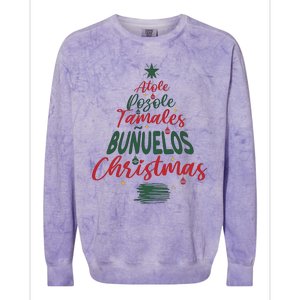 Mexican Christmas Feliz Navidad Tree Christmas Colorblast Crewneck Sweatshirt