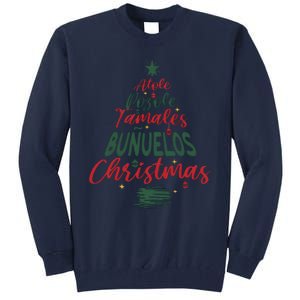 Mexican Christmas Feliz Navidad Tree Christmas Tall Sweatshirt