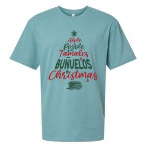 Mexican Christmas Feliz Navidad Tree Christmas Sueded Cloud Jersey T-Shirt