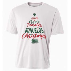 Mexican Christmas Feliz Navidad Tree Christmas Cooling Performance Crew T-Shirt