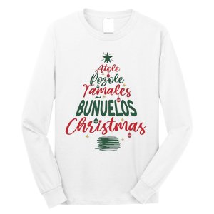 Mexican Christmas Feliz Navidad Tree Christmas Long Sleeve Shirt