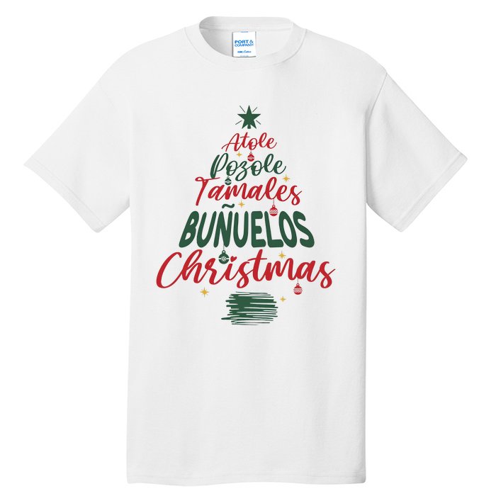 Mexican Christmas Feliz Navidad Tree Christmas Tall T-Shirt