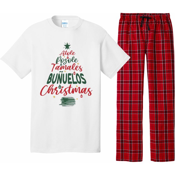 Mexican Christmas Feliz Navidad Tree Christmas Pajama Set