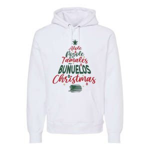 Mexican Christmas Feliz Navidad Tree Christmas Premium Hoodie