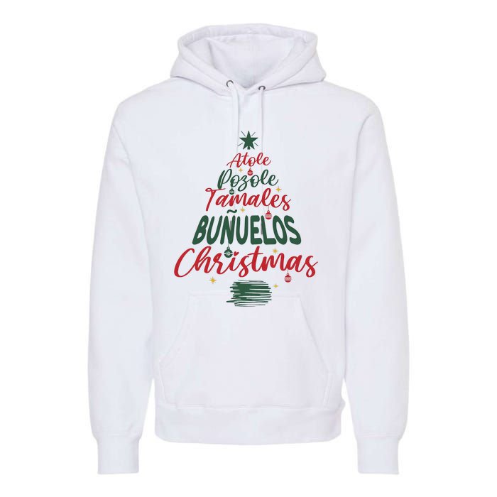 Mexican Christmas Feliz Navidad Tree Christmas Premium Hoodie