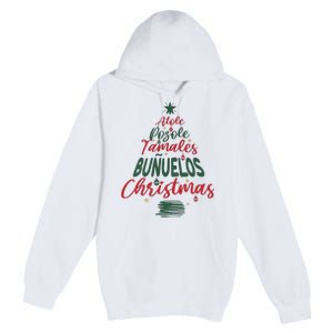 Mexican Christmas Feliz Navidad Tree Christmas Premium Pullover Hoodie