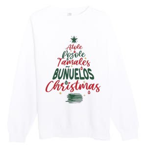 Mexican Christmas Feliz Navidad Tree Christmas Premium Crewneck Sweatshirt