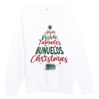 Mexican Christmas Feliz Navidad Tree Christmas Premium Crewneck Sweatshirt