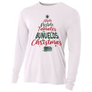 Mexican Christmas Feliz Navidad Tree Christmas Cooling Performance Long Sleeve Crew