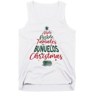 Mexican Christmas Feliz Navidad Tree Christmas Tank Top