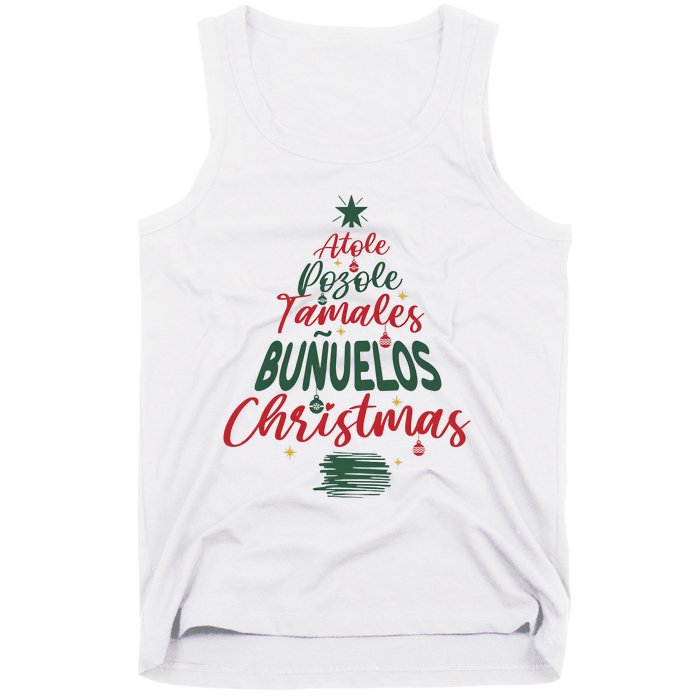 Mexican Christmas Feliz Navidad Tree Christmas Tank Top