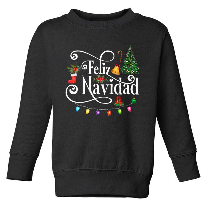 Mexican Christmas Feliz Navidad Spanish Christmas Toddler Sweatshirt