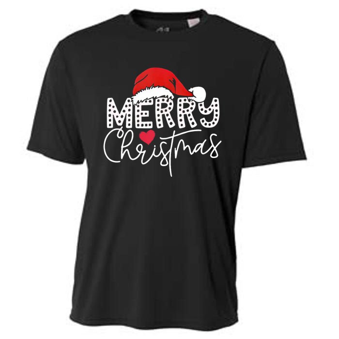 Merry Christmas Family Matching Christmas Lights Xmas Women Tank Top Cooling Performance Crew T-Shirt