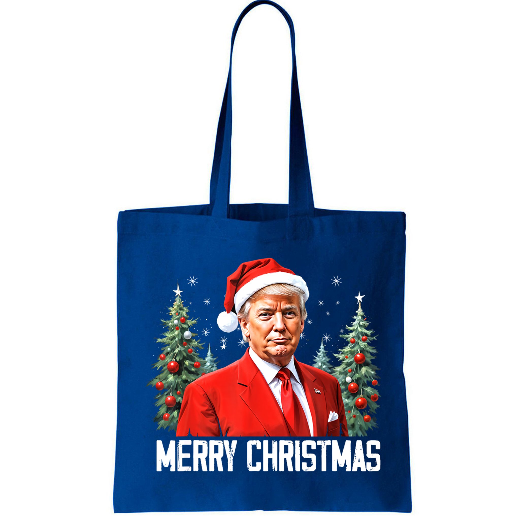 Merry Christmas Funny Santa Trump 2024 Xmas Gift Bag
