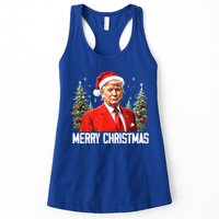 Merry Christmas Funny Santa Trump 2024 Xmas Gift Womens Tank Top
