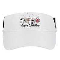 Mooey Christmas Funny Cow Holiday Xmas Holiday Adult Drive Performance Visor