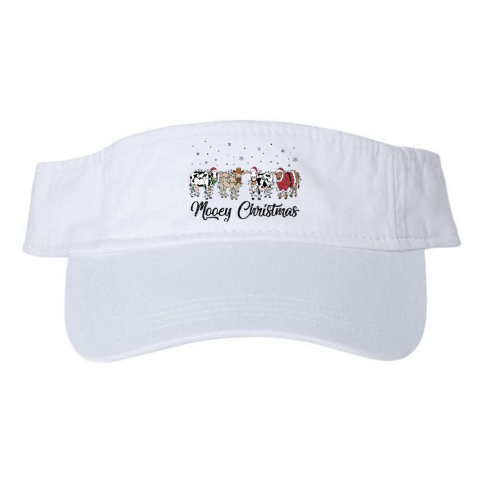 Mooey Christmas Funny Cow Holiday Xmas Holiday Valucap Bio-Washed Visor