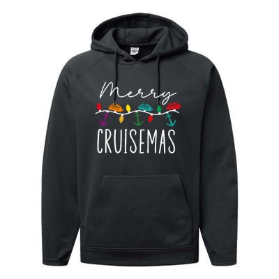 Merry Cruisemas Family Cruise Christmas Cruisin Crew Performance Fleece Hoodie