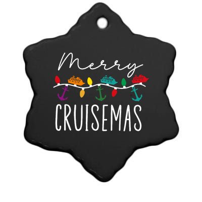 Merry Cruisemas Family Cruise Christmas Cruisin Crew Ceramic Star Ornament