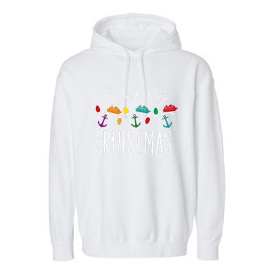 Merry Cruisemas Family Cruise Christmas Cruisin Crew Garment-Dyed Fleece Hoodie