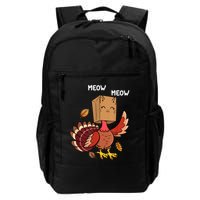Meow Cat Funny Thanksgiving Turkey Backpack